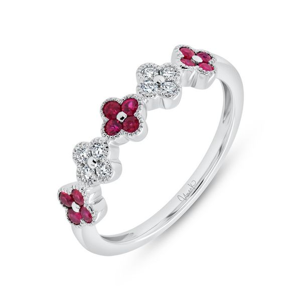 Uneek Precious Collection 1-Row Round Ruby Fashion Ring Victoria Jewellers REGINA, SK
