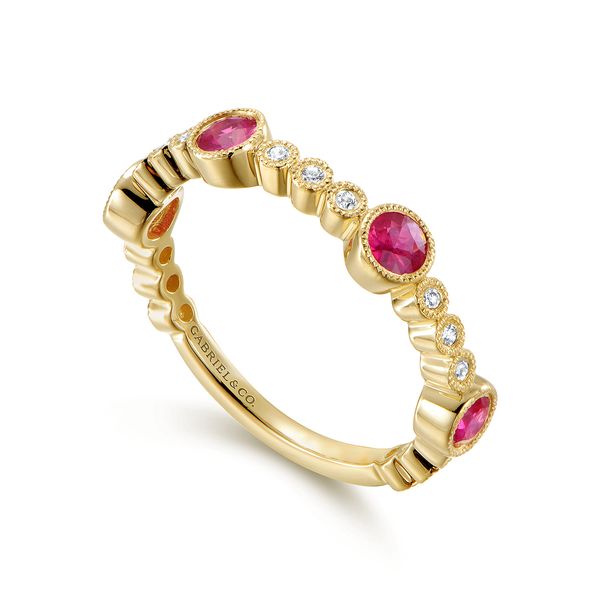 Ruby & Diamond Ring Image 2 Victoria Jewellers REGINA, SK