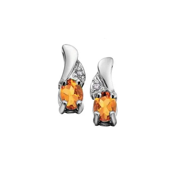 Citrine Earrings 001-210-00132 10KW Colored Stone Earrings