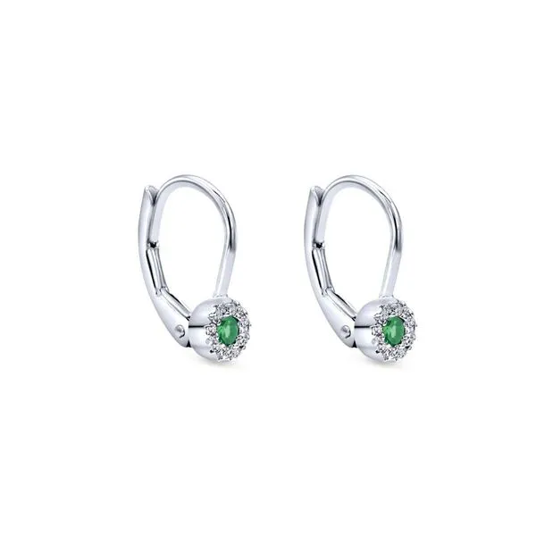 Emerald and Diamond Earring Image 2 Victoria Jewellers REGINA, SK