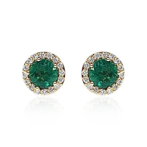 Emerald and Diamond Earrings Victoria Jewellers REGINA, SK