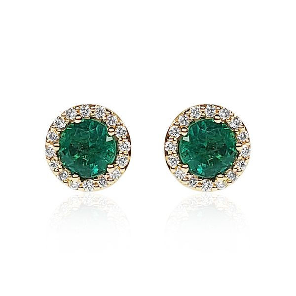 Emerald and Diamond Earrings Victoria Jewellers REGINA, SK