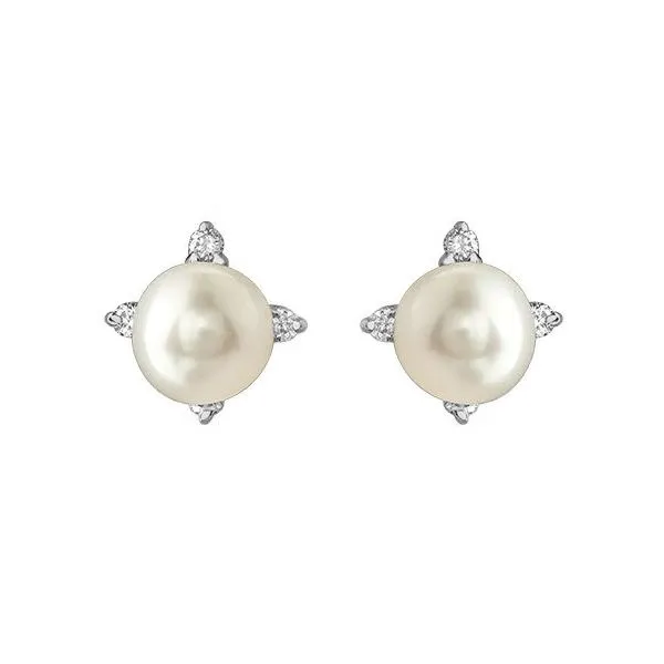 Pearl & Diamond Earrings Victoria Jewellers REGINA, SK