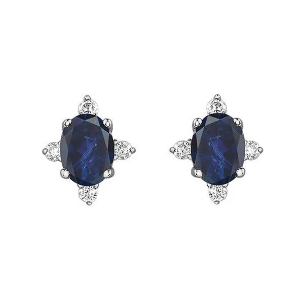 Sapphire & Diamond Earrings Victoria Jewellers REGINA, SK