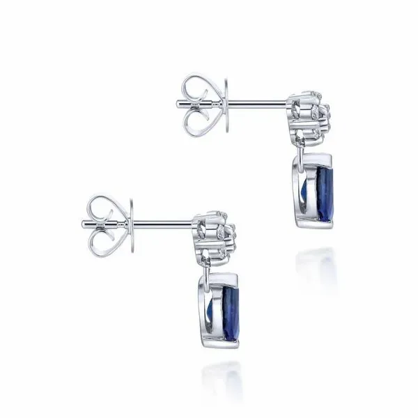 Sapphire & Diamond Earrings Image 2 Victoria Jewellers REGINA, SK