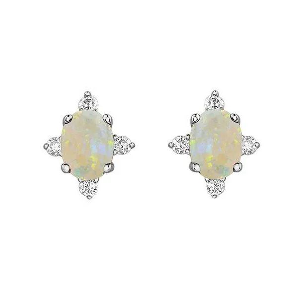 Birks top opal earrings