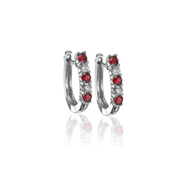 Ruby & Diamond Earrings Victoria Jewellers REGINA, SK