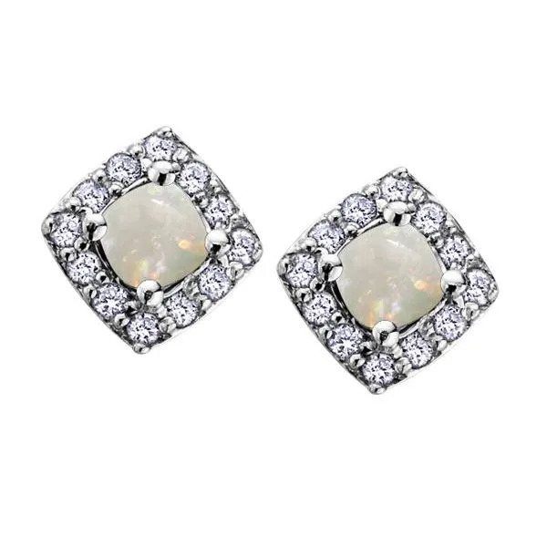 Opal & Diamond Earrings Victoria Jewellers REGINA, SK