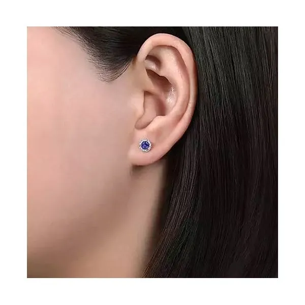 Sapphire & Diamond Earrings Image 2 Victoria Jewellers REGINA, SK