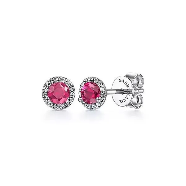 Ruby & Diamond Earrings Victoria Jewellers REGINA, SK