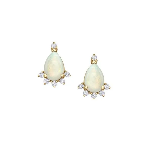 Opal & Diamond Earrings Victoria Jewellers REGINA, SK