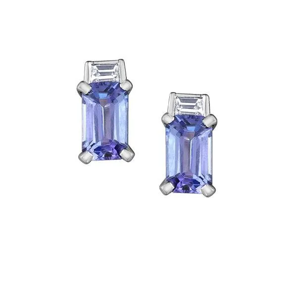 Tanzanite & Diamond Earrings Victoria Jewellers REGINA, SK