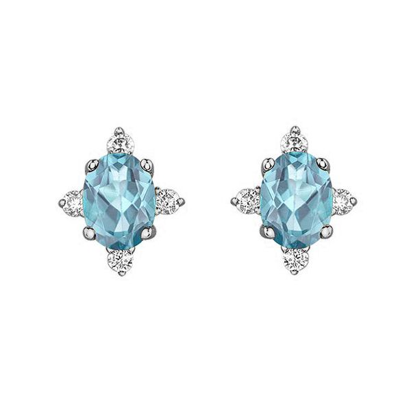 Aquamarine & Diamond Earrings Victoria Jewellers REGINA, SK