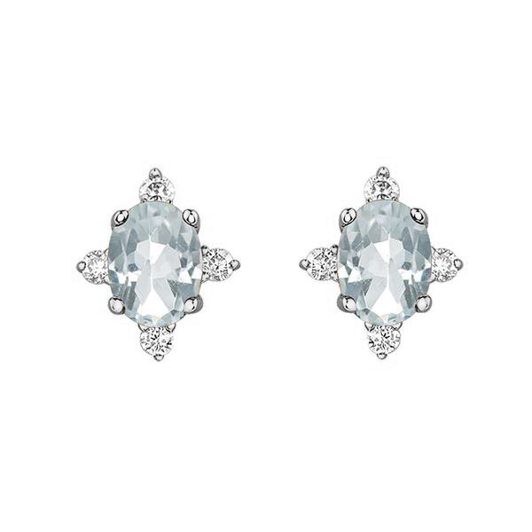 White Topaz & Diamond Earrings Victoria Jewellers REGINA, SK