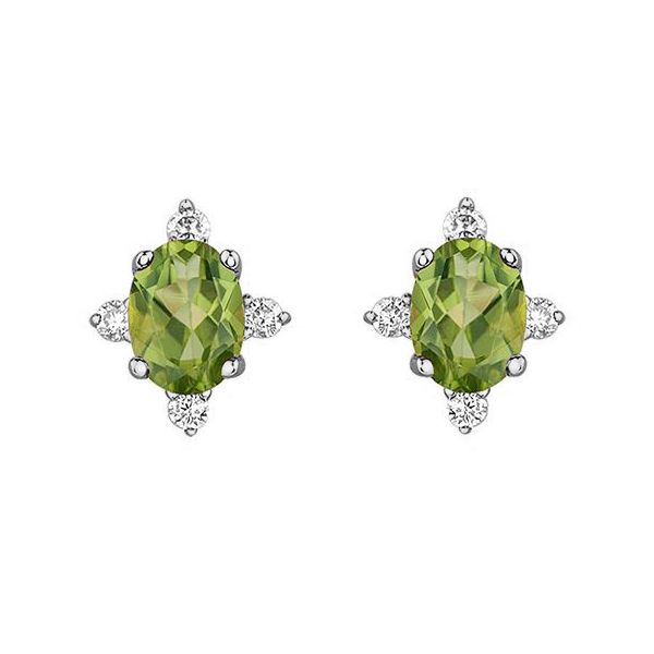 Peridot & Diamond Earrings Victoria Jewellers REGINA, SK