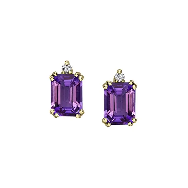 Amethyst and Diamond Earrings Victoria Jewellers REGINA, SK
