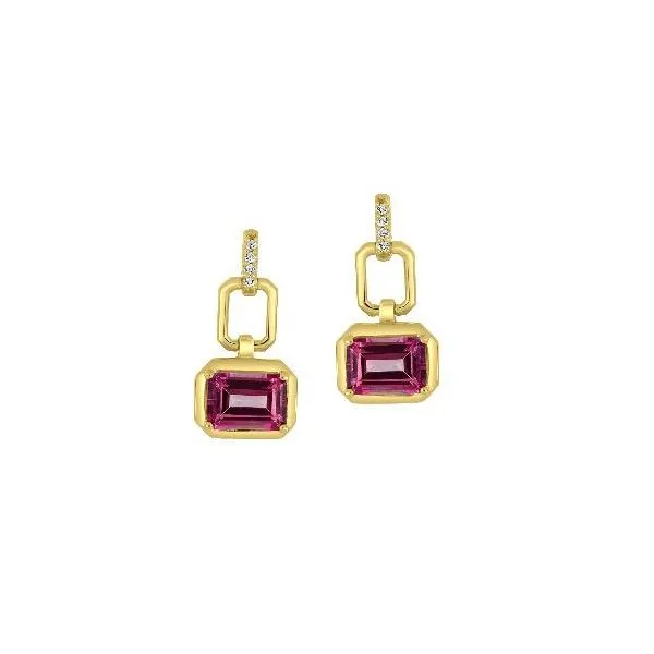 Pink Topaz & Diamond Earrings Victoria Jewellers REGINA, SK