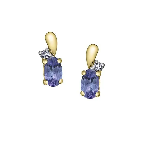 Tanzanite & Diamond Earrings Victoria Jewellers REGINA, SK