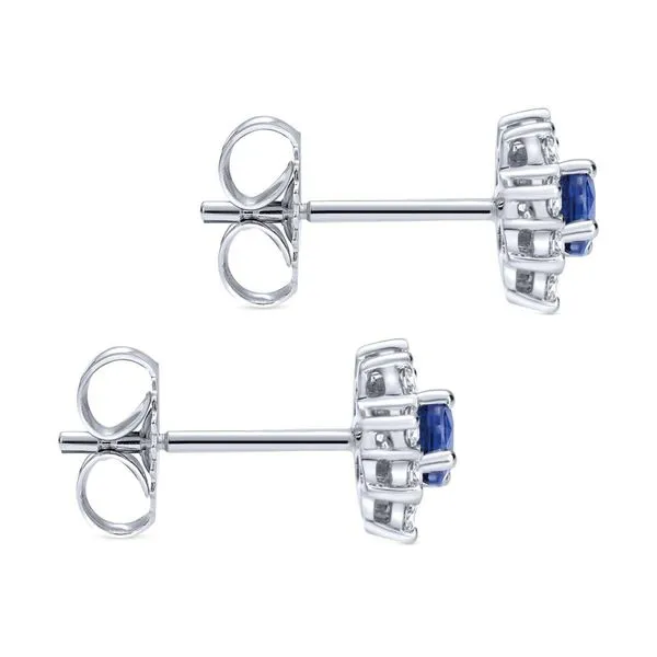 Gabriel & Co Sapphire & Diamond Earrings Image 2 Victoria Jewellers REGINA, SK