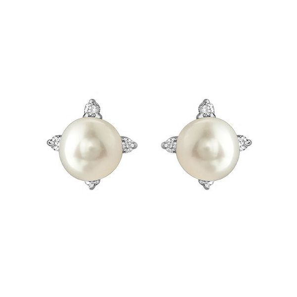 Pearl & Diamond Earrings Victoria Jewellers REGINA, SK