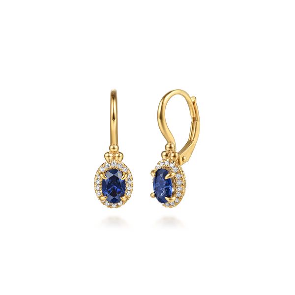 Sapphire & Diamond Earrings Victoria Jewellers REGINA, SK