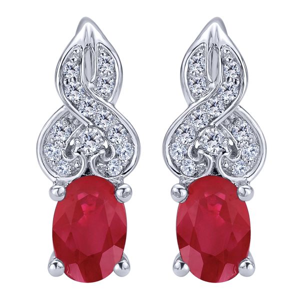 Ruby & Diamond Earrings Victoria Jewellers REGINA, SK