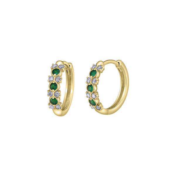 Emerald & Diamond Earrings Victoria Jewellers REGINA, SK
