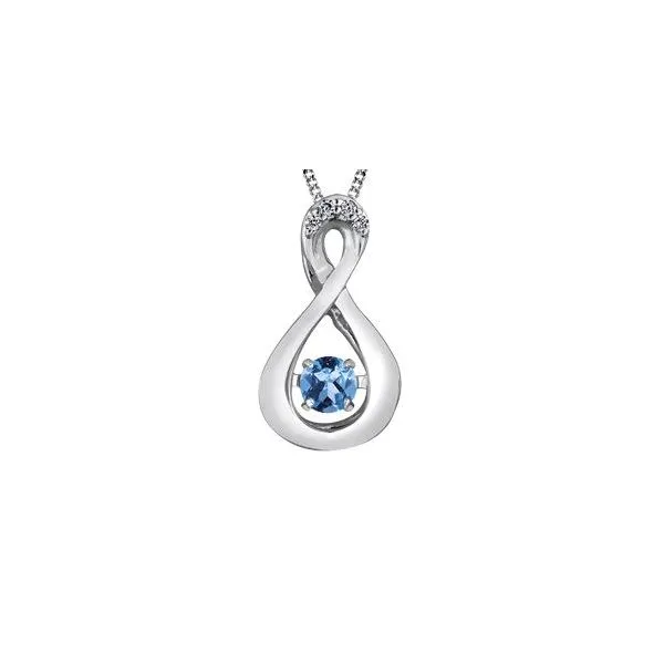 Blue Topaz and Diamond Pendant Victoria Jewellers REGINA, SK