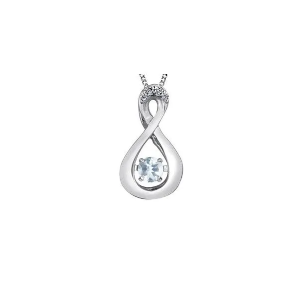 Aquamarine and Diamond Pendant Victoria Jewellers REGINA, SK