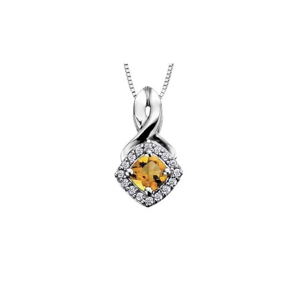 Citrine and Diamond Necklace Victoria Jewellers REGINA, SK