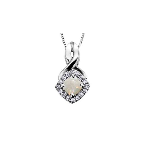Opal and Diamond Pendant Victoria Jewellers REGINA, SK