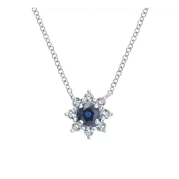 Sapphire and Diamond Pendant Victoria Jewellers REGINA, SK