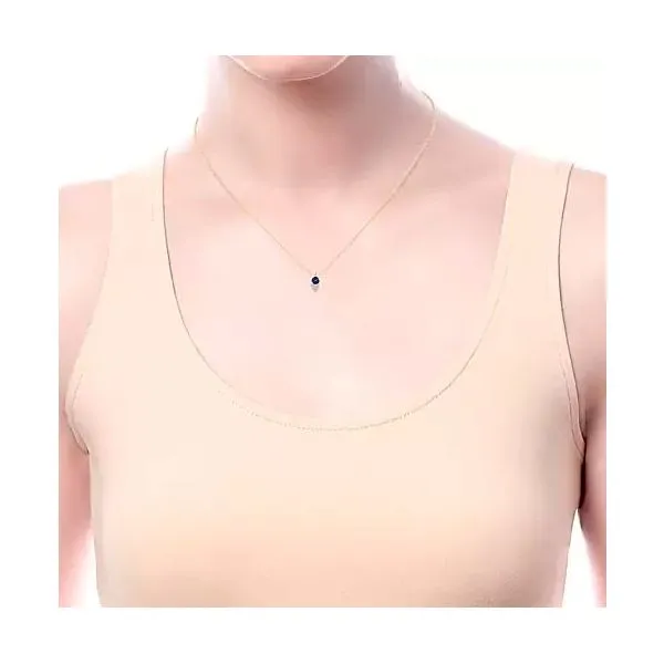 Sapphire & Diamond Pendant Image 2 Victoria Jewellers REGINA, SK