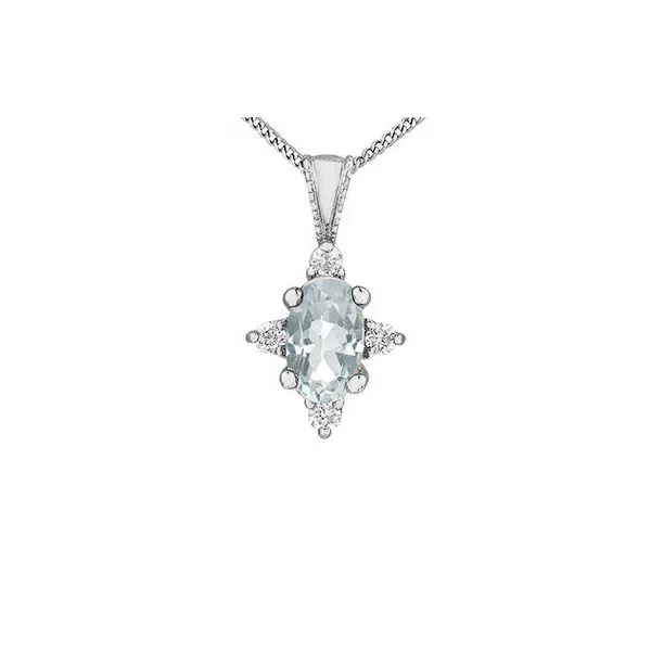 White Topaz & Diamond Pendant Victoria Jewellers REGINA, SK