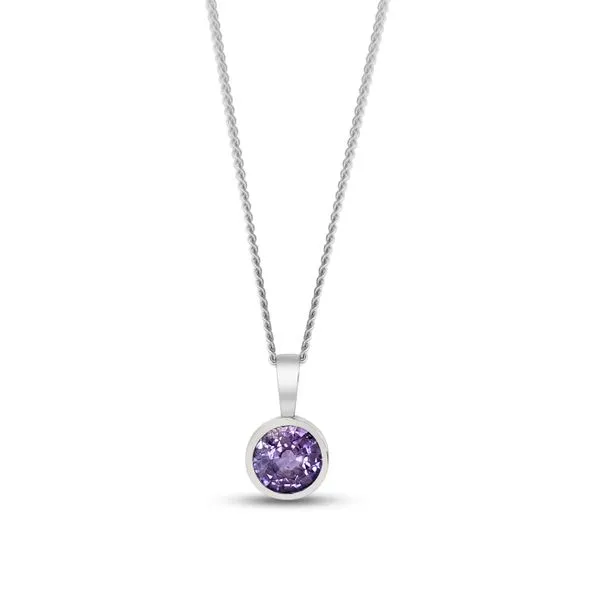 Custom Made Purple Sapphire Pendant Victoria Jewellers REGINA, SK