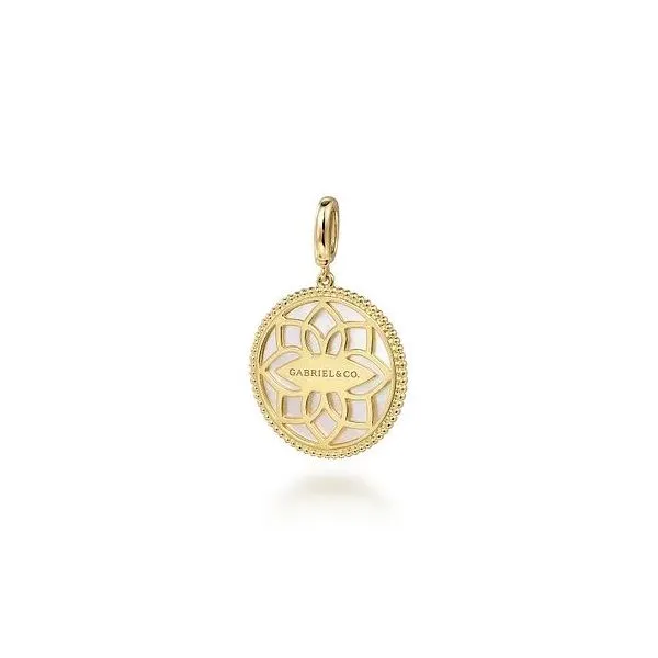 Gabriel & Co Mother of Pearl Medallion Image 2 Victoria Jewellers REGINA, SK