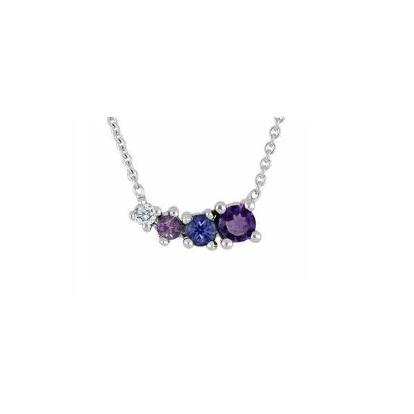 Purple Stone Ombre Pendant Victoria Jewellers REGINA, SK