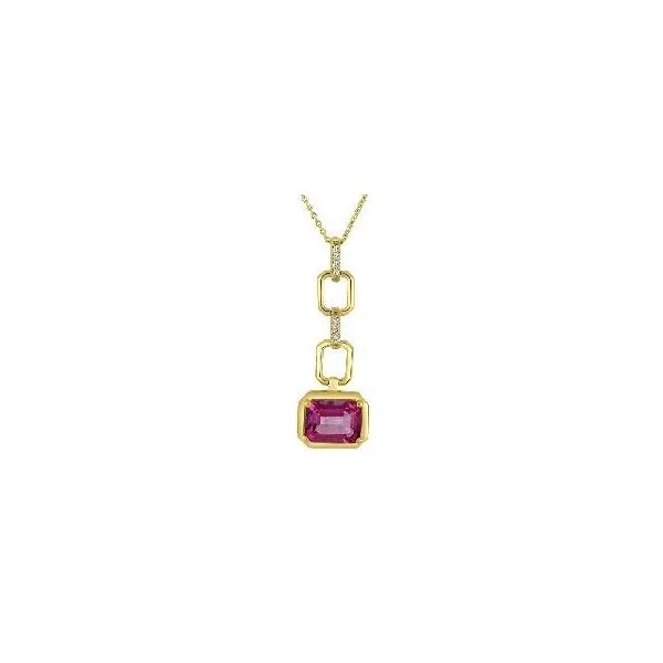 Pink Topaz & Diamond Pendant Victoria Jewellers REGINA, SK