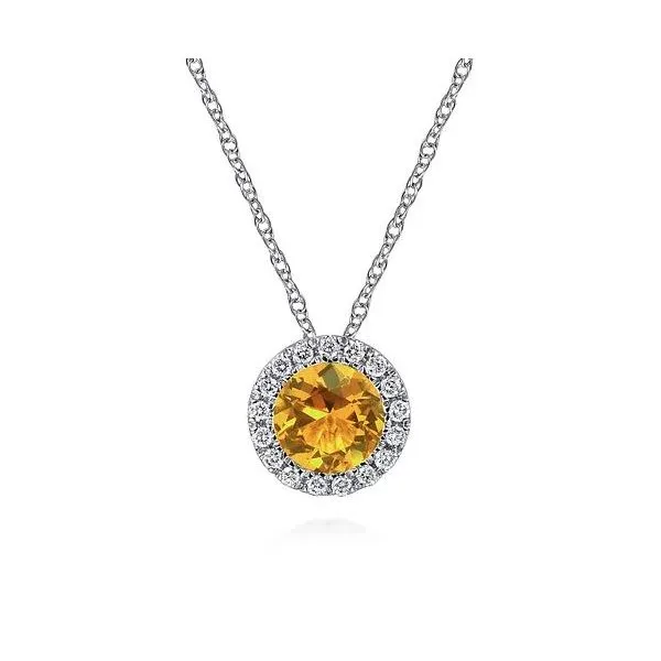 Gabriel & Co Citrine and Diamond Earrings Victoria Jewellers REGINA, SK