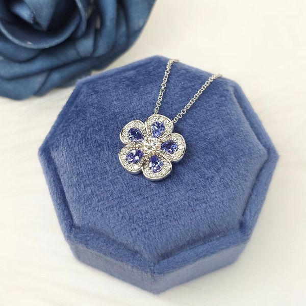 Tanzanite and Canadian Diamond Pendant Victoria Jewellers REGINA, SK