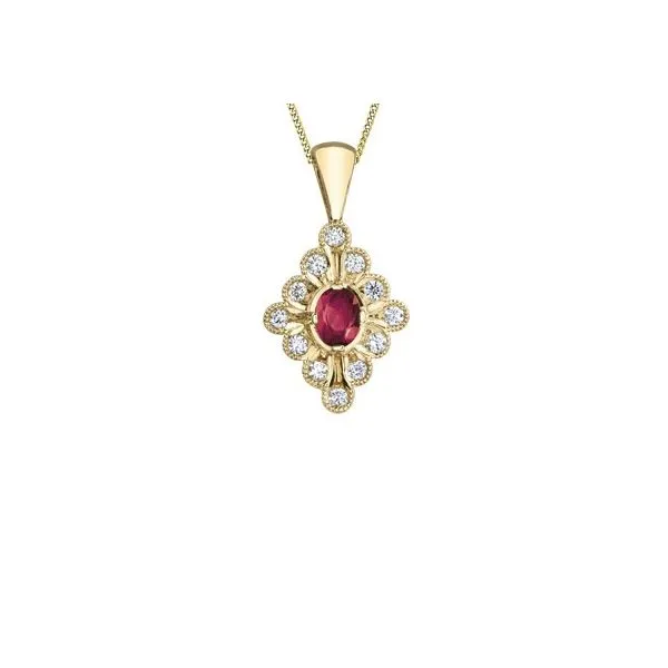 Ruby & Diamond Pendant Victoria Jewellers REGINA, SK
