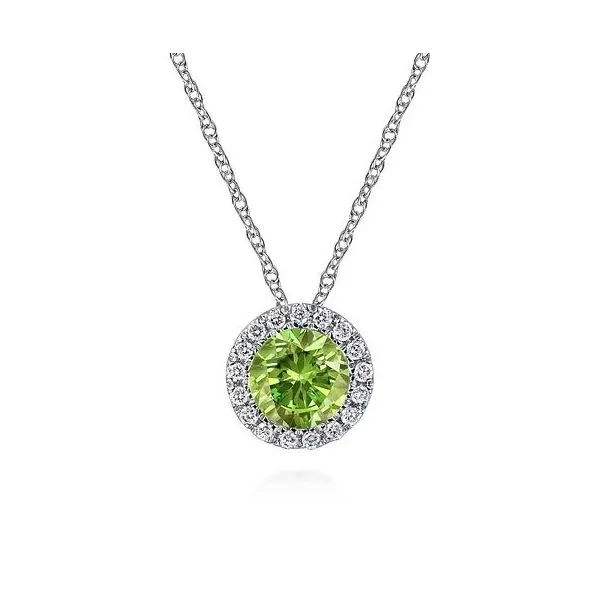 Peridot & Diamond Pendant Victoria Jewellers REGINA, SK