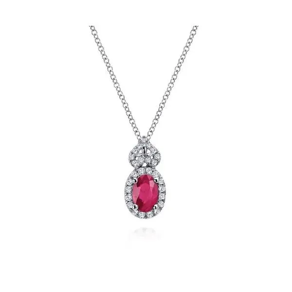 Ruby & Diamond Pendant Victoria Jewellers REGINA, SK