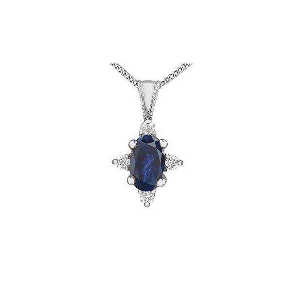 Sapphire & Diamond Pendant Victoria Jewellers REGINA, SK