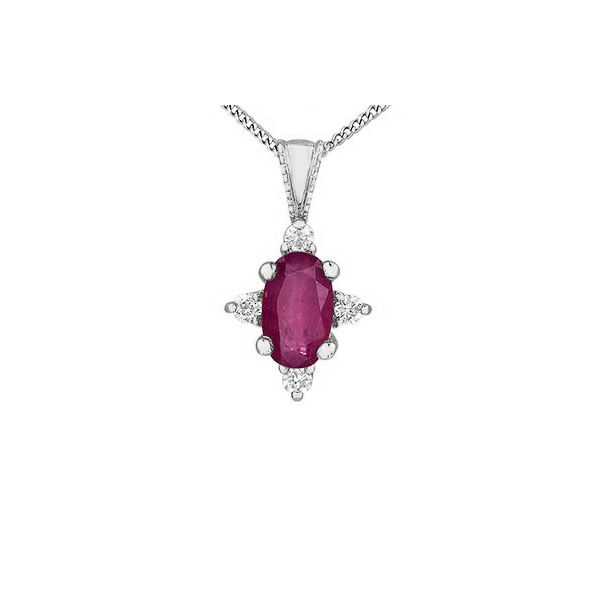 Ruby & Diamond Pendant Victoria Jewellers REGINA, SK