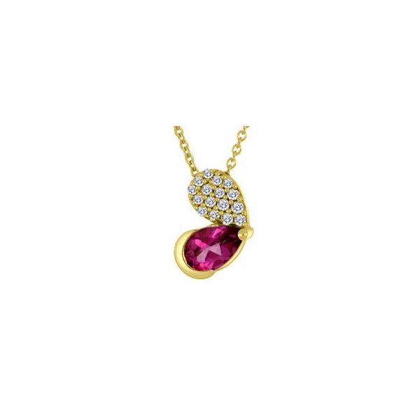 PINK TOPAZ AND DIAMOND PENDANT Victoria Jewellers REGINA, SK