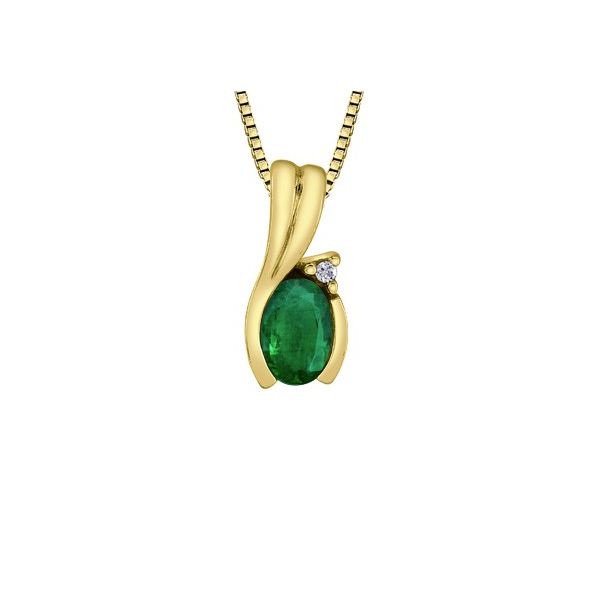 Emerald and Diamond Pendant Victoria Jewellers REGINA, SK
