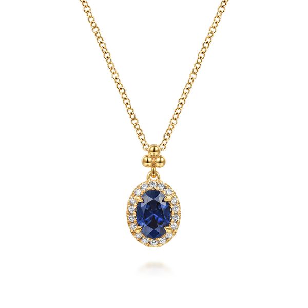 Sapphire & Diamond Pendant Victoria Jewellers REGINA, SK