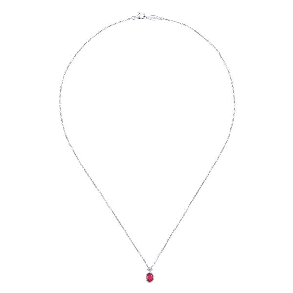 Ruby & Diamond Pendant Image 2 Victoria Jewellers REGINA, SK