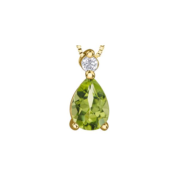 Peridot & Diamond Pendant Victoria Jewellers REGINA, SK